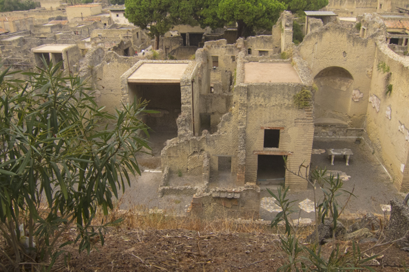 The ruins at Herculaneum in Italy