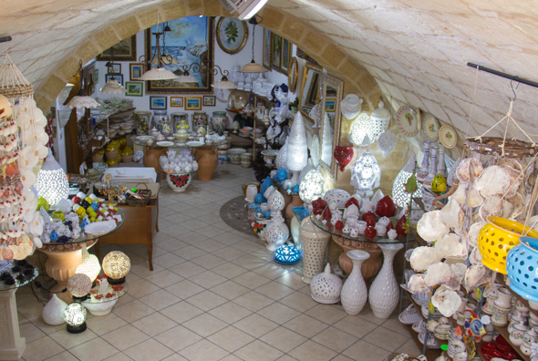 A shop in Otranto in Puglia