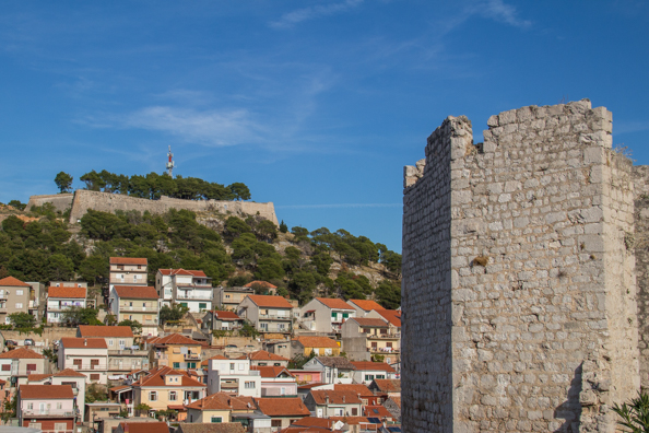 Barone Fortress from Saint Michael's Fortress in Šibenik in the Dalmatia region of Croatia