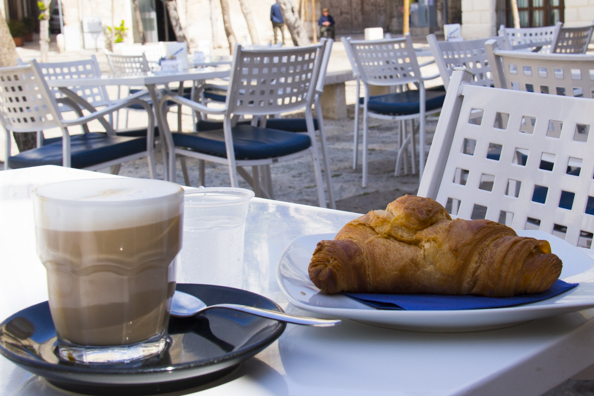 Breakfast at Premiato Caffè Venezia in Monopoli, Puglia in Italy