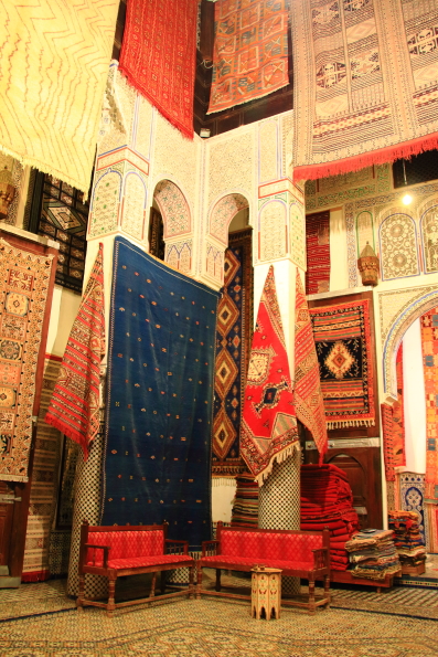 Carpet Factory in the medina in Fez Morocco