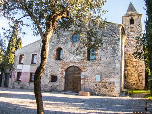 Chiesa San Pietro in Mavino in Sirmione on Lake Garda in Italy