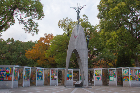 Children's Monument in Hiroshima Peace Park in Hiroshima, Japan