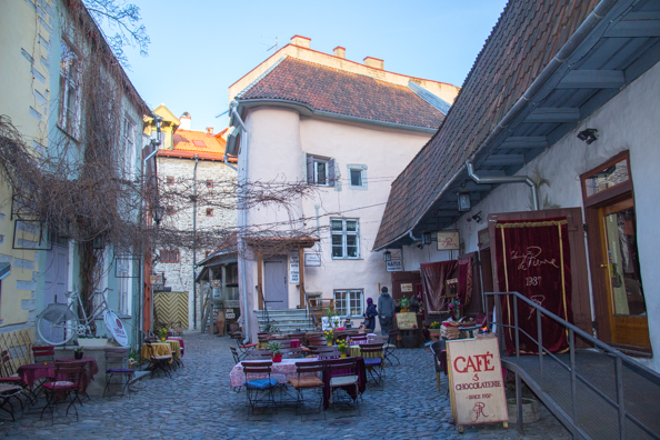 Chocolaterie in  the Masters Courtyard in Tallinn, Estonia