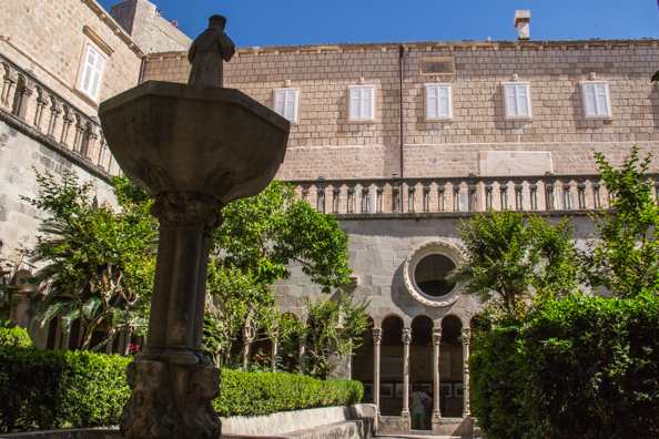 Cloisters of the Franciscan Monastery in Dubrovnik, in Croatia
