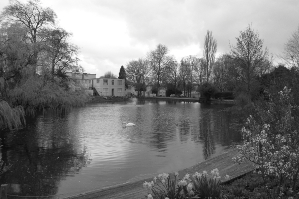 The lake at Bletchley Park Buckinghamshire