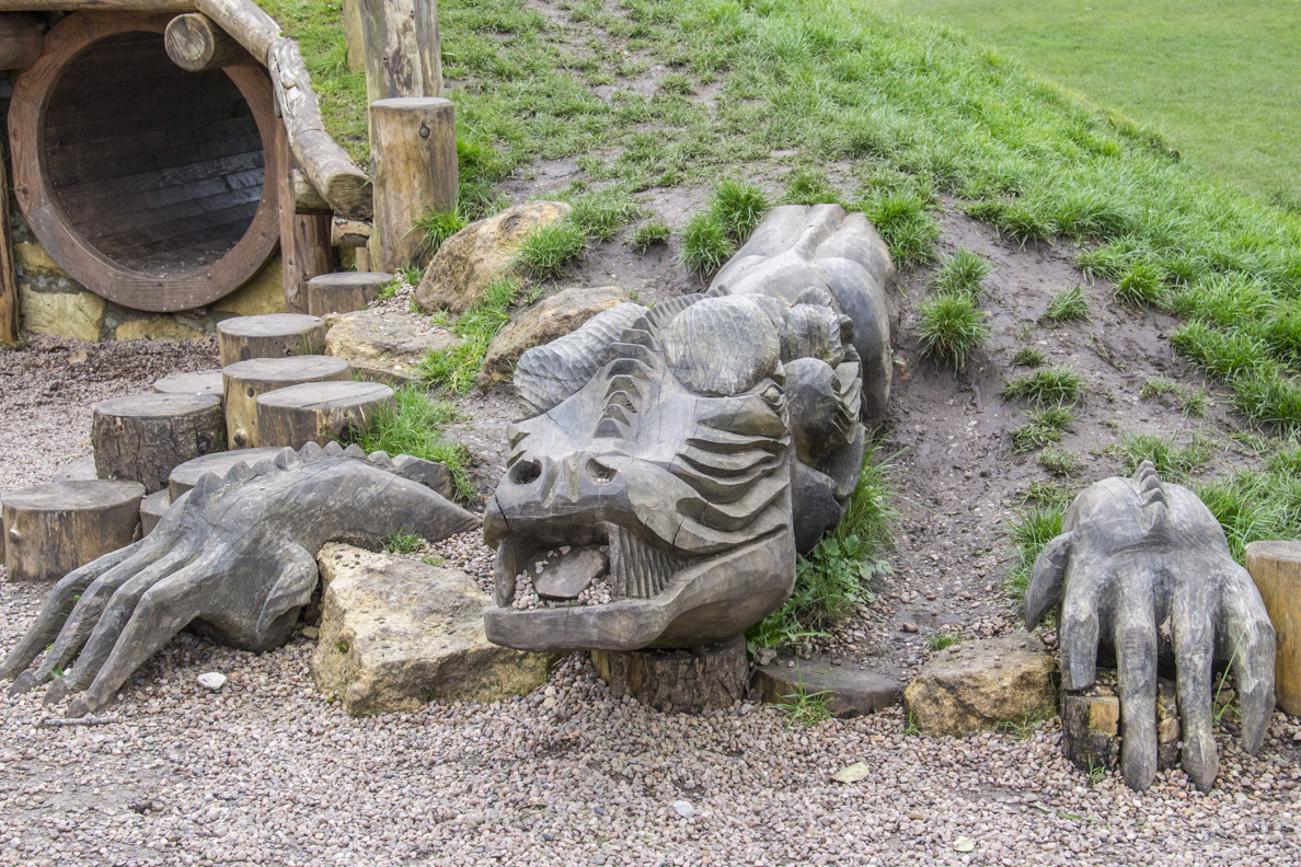 In the Dragon's Den at the Bishop's Palace in Wells, Somerset, England  5704