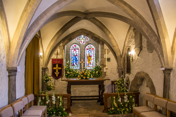 Interior of the Church of Saint Mary in Wareham, Dorset, UK