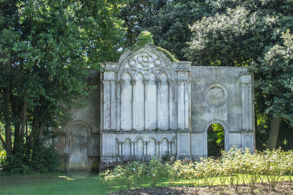 Mausoleum in the Priory Gardens in Christchurch, Dorset UK