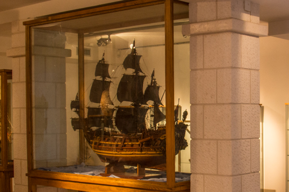 Model of the English ship the Victory in the Aquarium and Maritime Tradition Museum in Vodice in Croatia