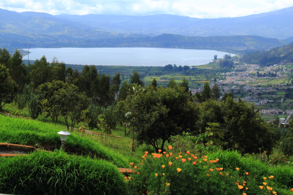View from Sacha Ji near Otavalo in Ecuador