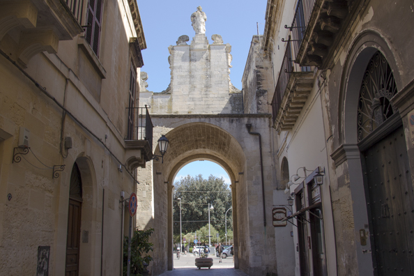 Porta San Biagio an entrance into the old town of  Lecce, Puglia