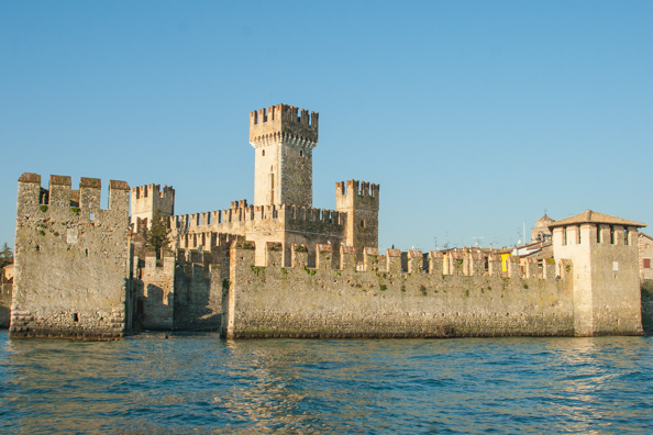 Rocca Scaligera a Scaligeri castle in Sirmione on Lake Garda in Italy