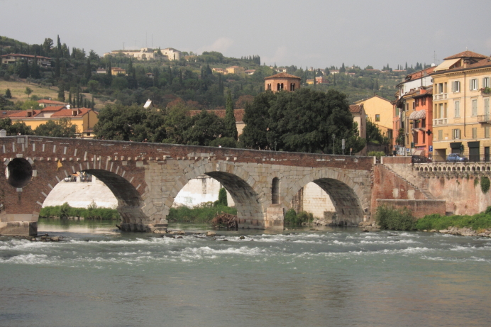 Ponte Pietra the Roman Bridge in Verona