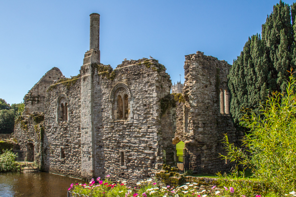 Ruins of the Norman House in Christchurch, Dorset UK