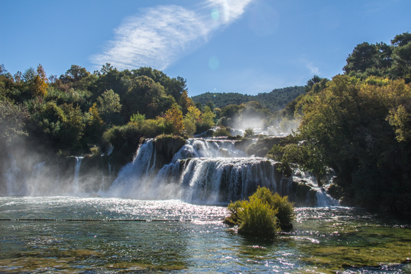 Skradinski buk waterfall in the Krka National Park in Croatia