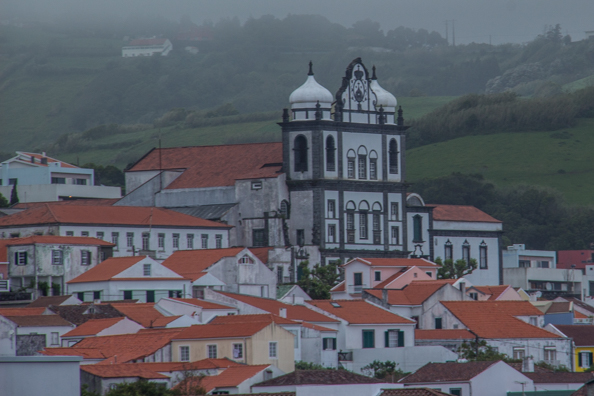 São Salvador dominates the centre of Horta capital of Faial Island in the Azores