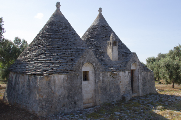 Some trulli in the countryside of Puglia, Italy