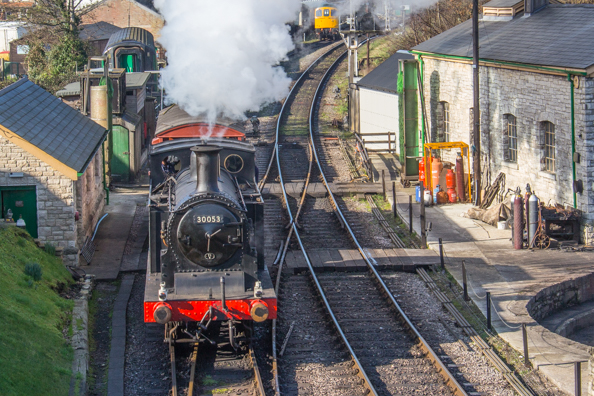 Steam Railway in Swanage in Dorset, UK