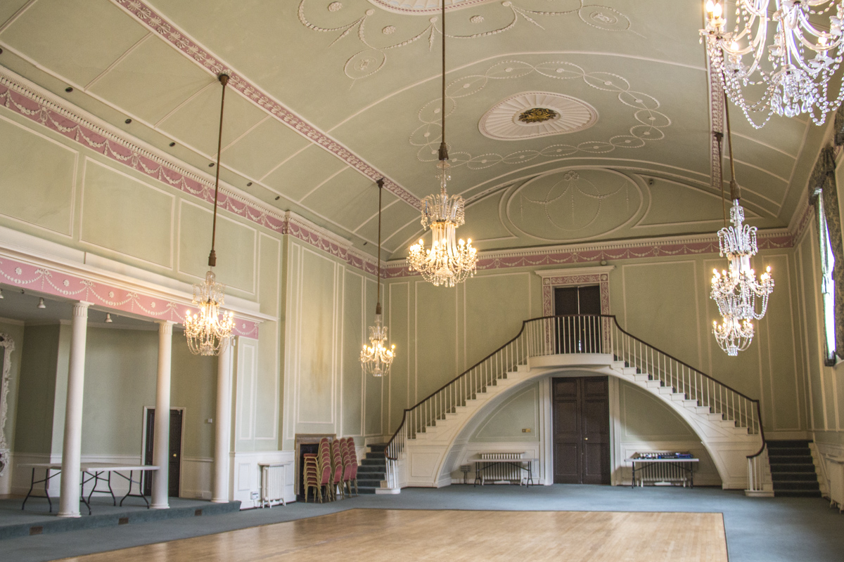 The ballroom in the Athenaeum in Bury St Edmunds, Suffolk, UK   0017