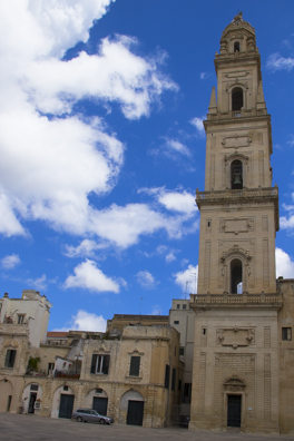 The bell tower of Cattedrale di Maria Santissima Assunta  in Lecce, Puglia