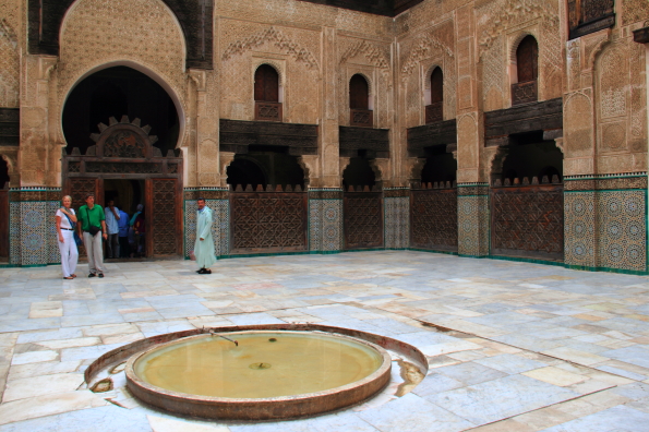 The Bou Inania Madrasa in the medina in Fez Morocco