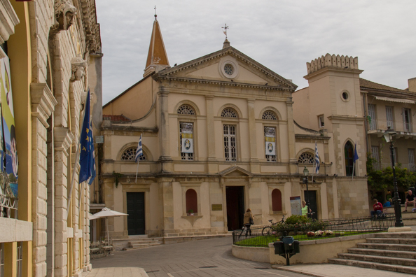 The cathedral in Corfu old town