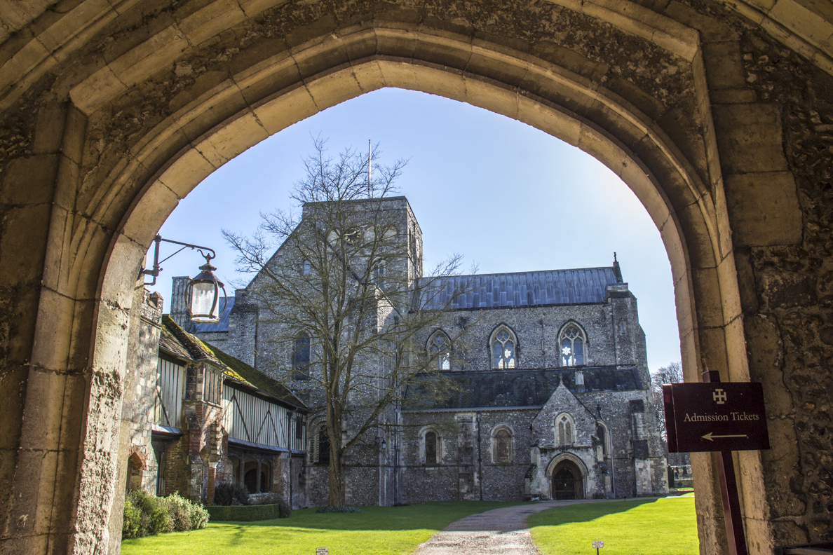The church at Saint Cross  Hospital in Winchester, Hampshire, England  9896