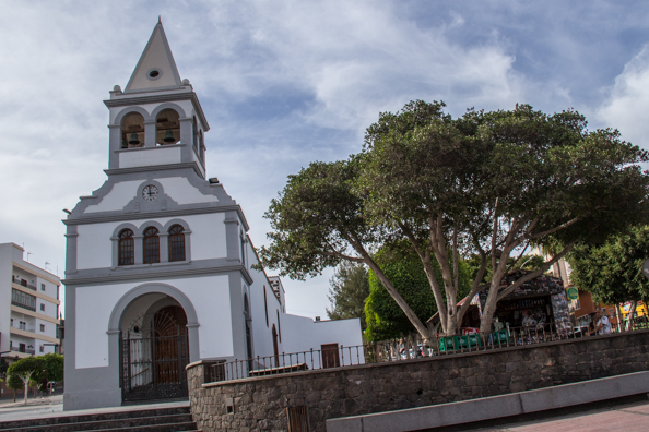 The Church of Nuestra Señora del Rosario in Puerto del Rosario on Fuerteventura in the Canary Islands