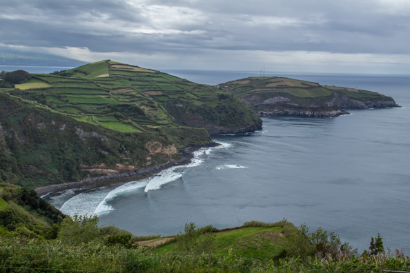 The coastline of São Miguel Island in the Azores