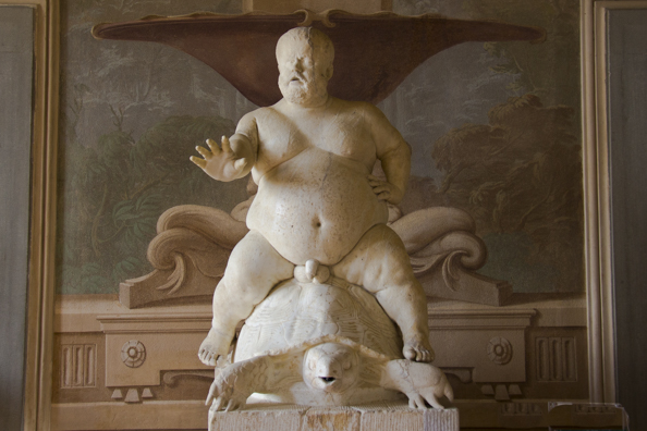The court dwarf Morgante in the kaffeehaus in the Boboli Gardens behind the Palazzo Pitti in Florence, Tuscany
