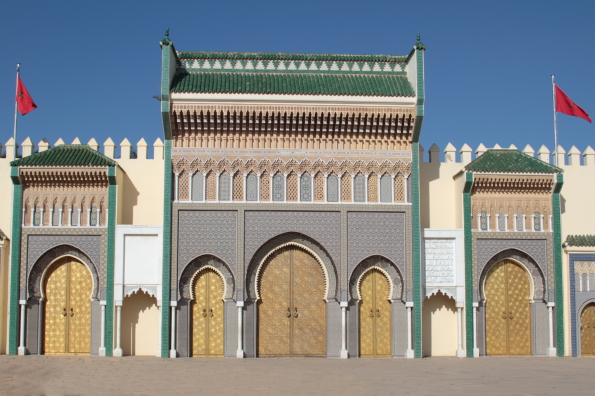 The entrance to the Royal Palace in Fez Morocco