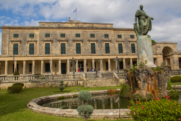 The former Royal Palace in Corfu old town