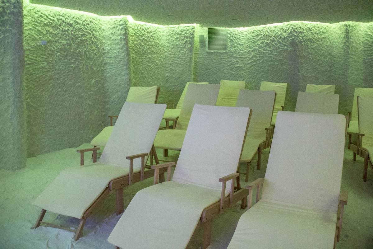 The haloptherapy room at the Gradiali Hotel in Palanga, Lithuania 0030