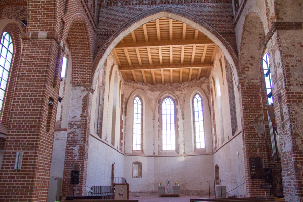 The interior of the Janni church of Saint Joihn in Tartu, Estonia