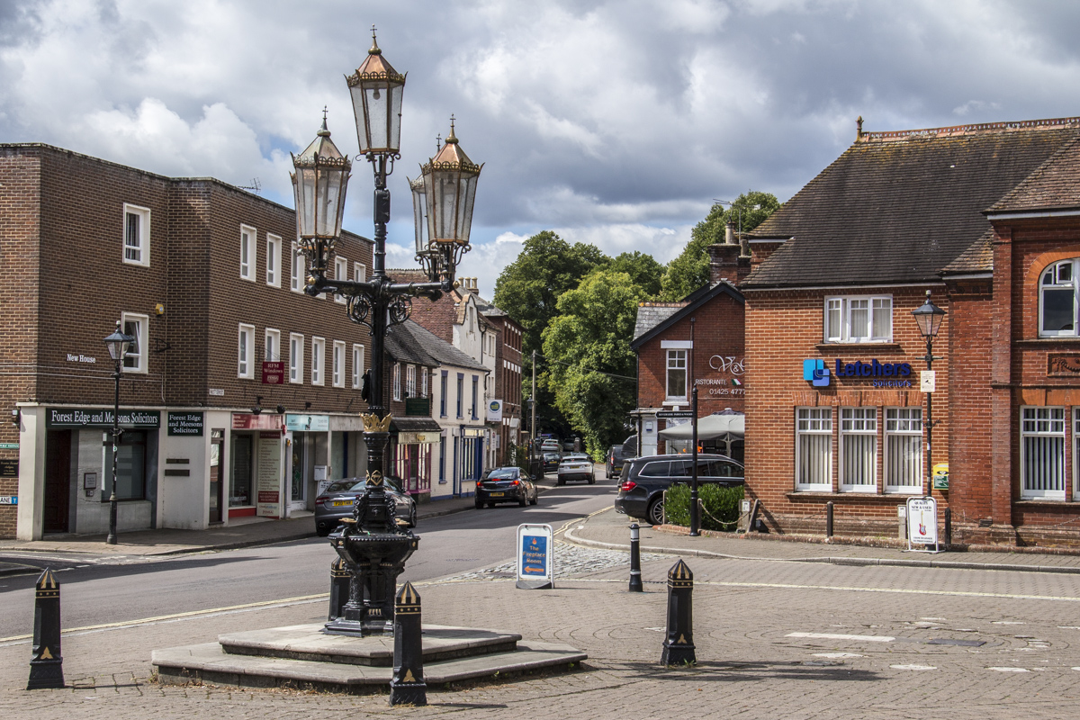 The Jubilee Lamp in Ringwood, New Forest, UK 1998