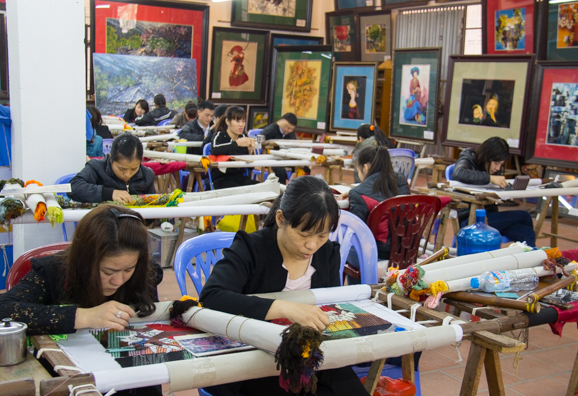 The Production workshop for the disabled near Hanoi in Vietnam