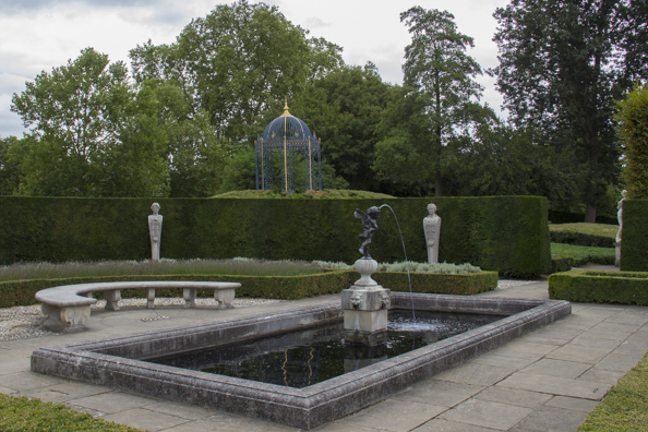 The Royal Gardens behind the Royal Palace at Kew Gardens in London