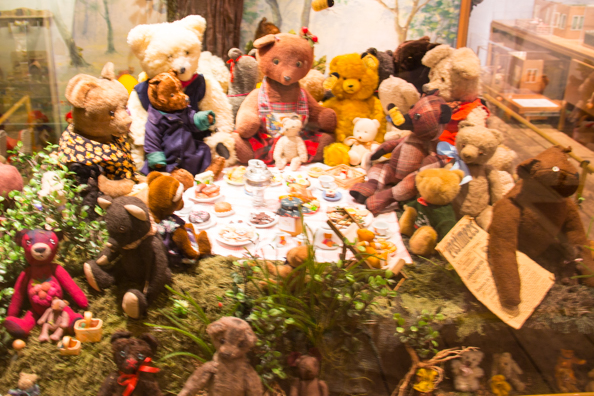 The Teddy Bears' Picnic in the toy Museum in Tartu, Estonia